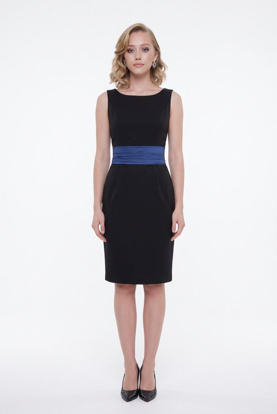 Vintage Cacharel Crew Neck Knee-Length sheath Luxurious Designer Chic Dress 36